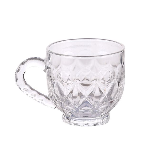 Popular products High Borosilicate Handle Heat Resistant Double Wall Clear with handle Coffee Glass