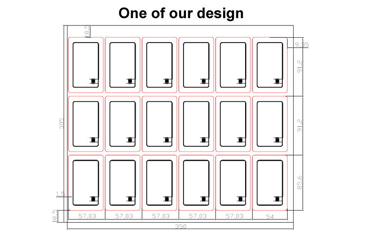 RFID Inlay/Prelam sheets for RFID cards production-A4 IC Fudan F08 chip-Optimal Material for Smart Card Production