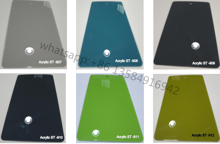 9mm high glossy acrylic board for shopping mall racks