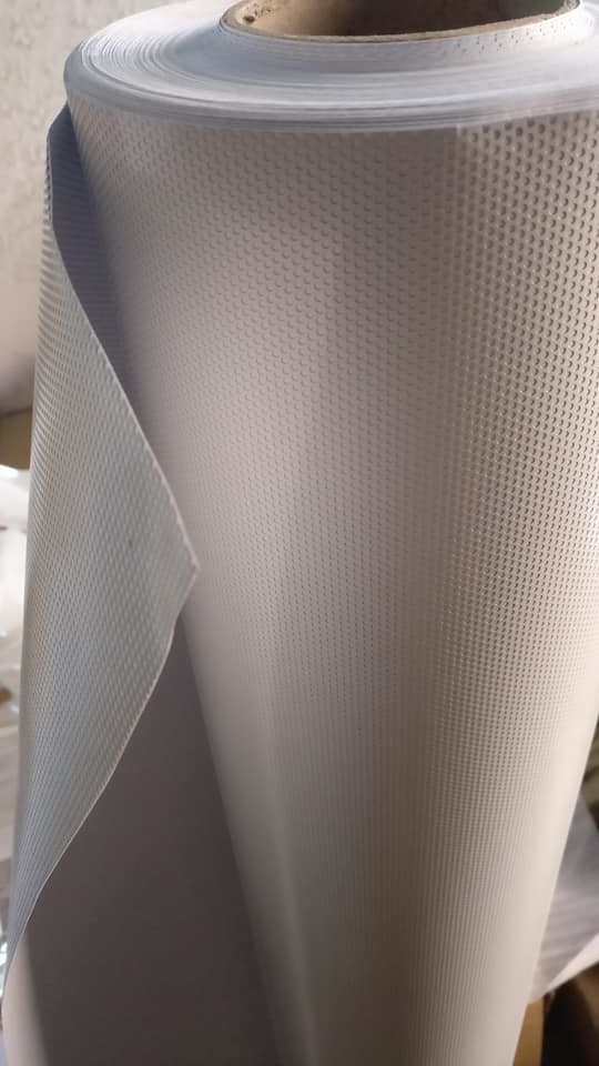Micro perforated vinyl window film covering one way vision for wide format printing solvent printe