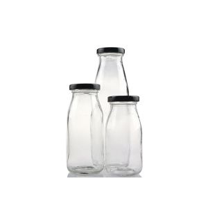 200ml 250ml 350ml Glass Juice Bottles , Unique Glass Drinking Bottles