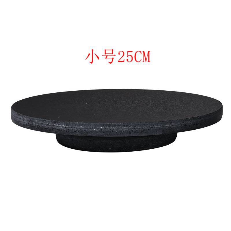 Acacia wood Cake Plate Tray Turntable Rotating Cake Stand Cake Decorating Rotary Table For Kitchen