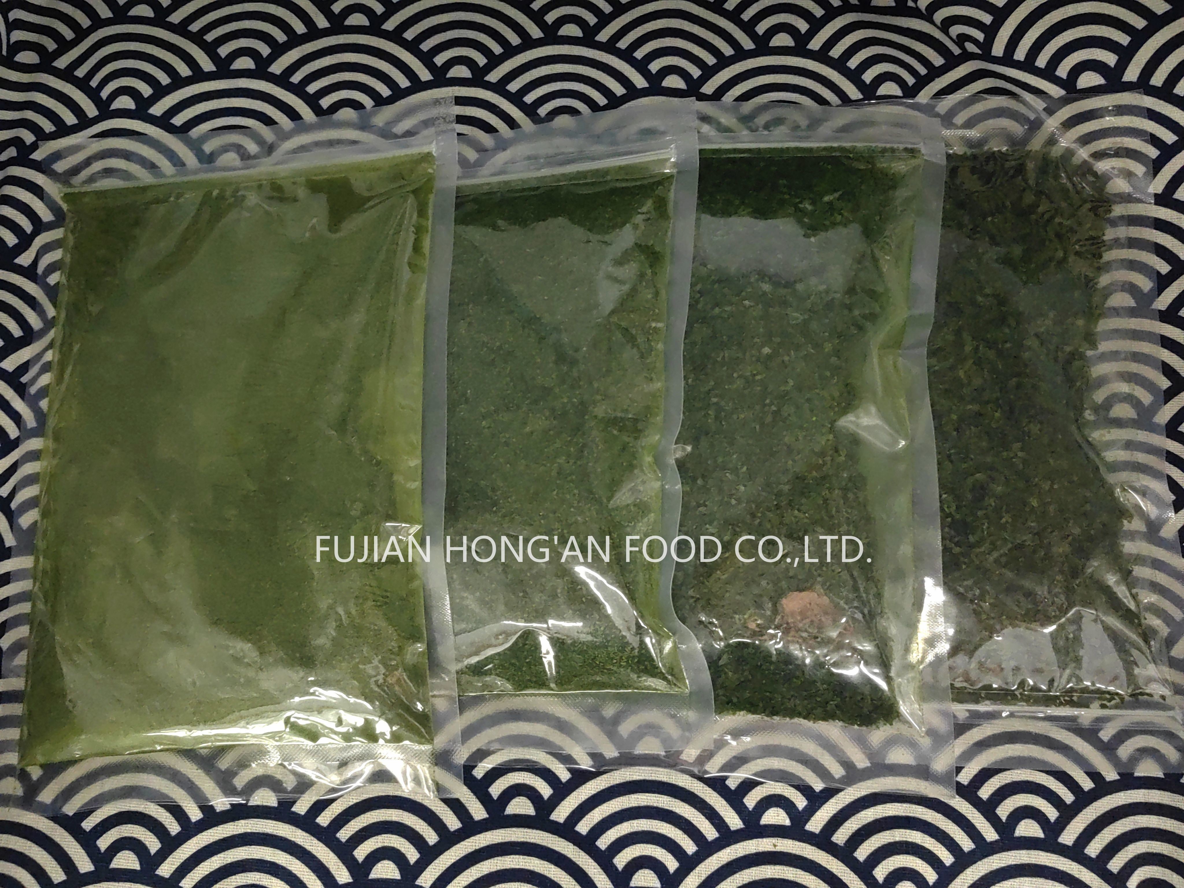 Dehydrated Dried Sea Lettuce Edible Algae Sprinkle Superfood Spice HACCP Certified