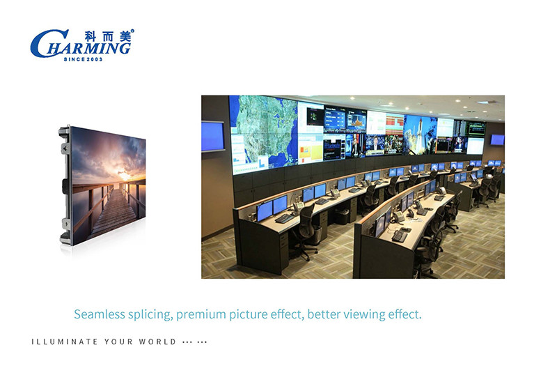 HD Shopping Mall Seamless Fine Pitch LED Display Screen P1.86 Full Color