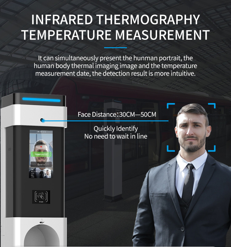 Face Recognition Automatic Hand Sanitizer Dispenser For Disinfectant