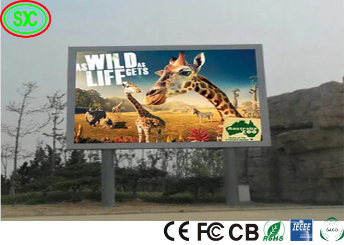 SMD1921 P4 LED Outdoor Advertising Screens , LED Video Wall Panels 1/8 Drive Method