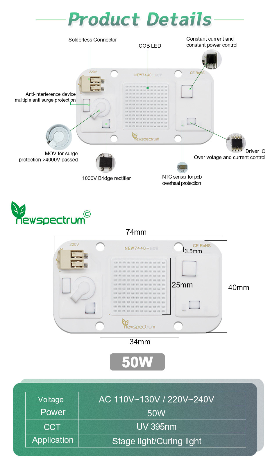 3000K Uv Light Module