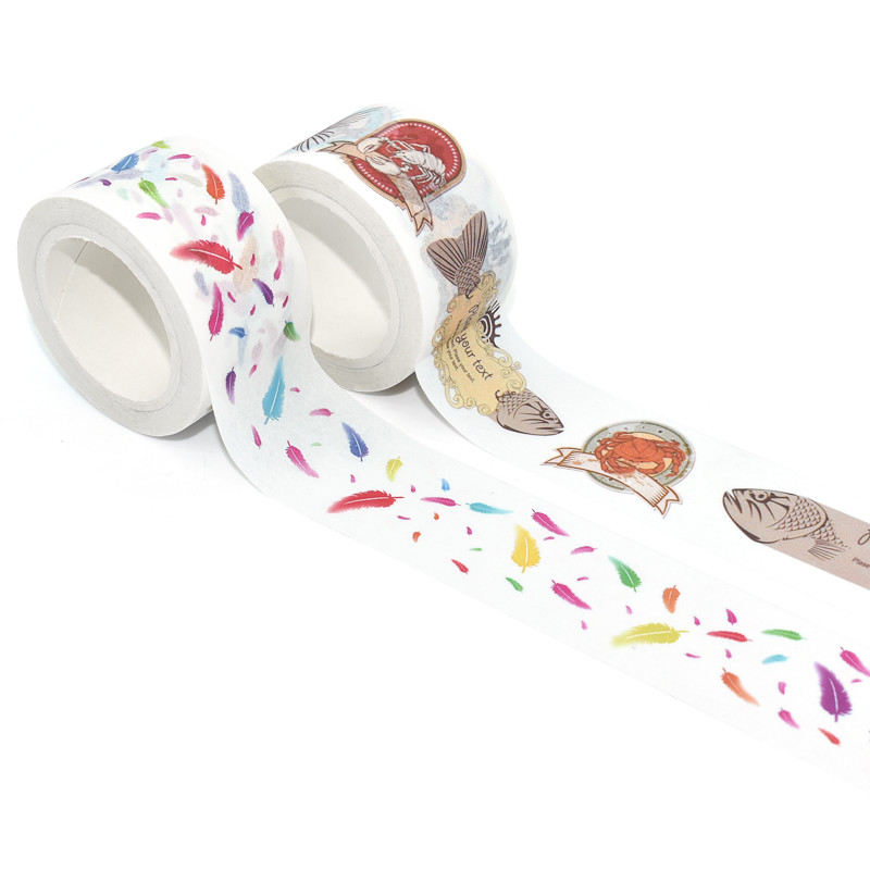 Printed Masking Tape Custom Japanese Decoration Washi Paper Tape