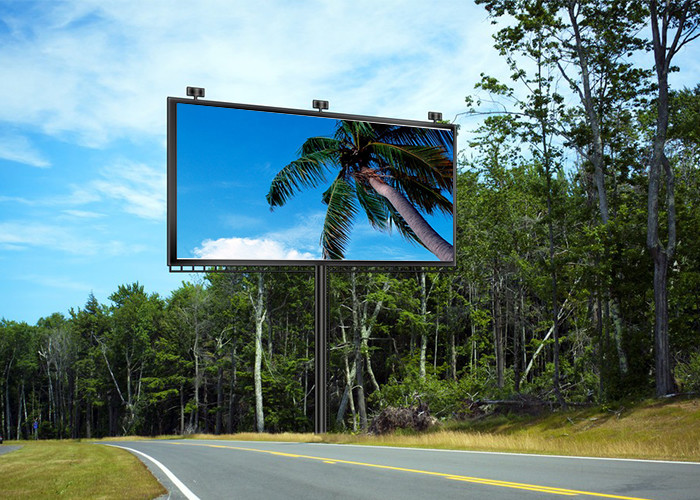 P10 Mobile Digital Billboard Outdoor Building Exterior Double Sided