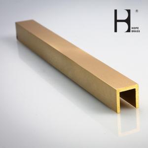 China Yellow Brass Extrusion U Channel Best Option with Standard Packaging on sale
