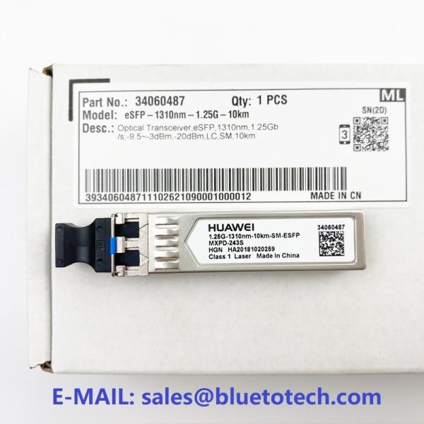 HUAWEI 1.25G 1310nm 10km SM ESFP MXPD-243S 34060487 ESFP 1310nm 1.25G 10km LC