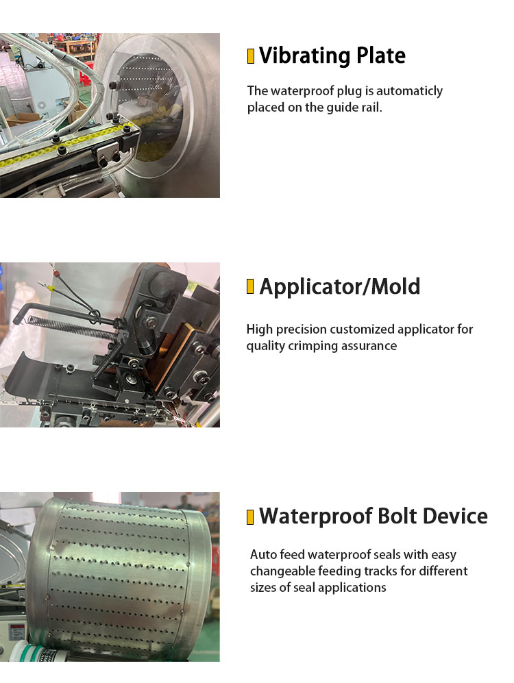 1.5-10mm Stripping Length Automatic Wire Seal Waterproof Plug Insert Crimping Machine
