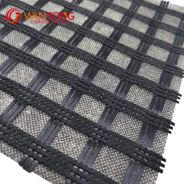 80kn 120kn Tensile Yield Biaxial/Uniaxial Polyester Pet Geogrid for Road