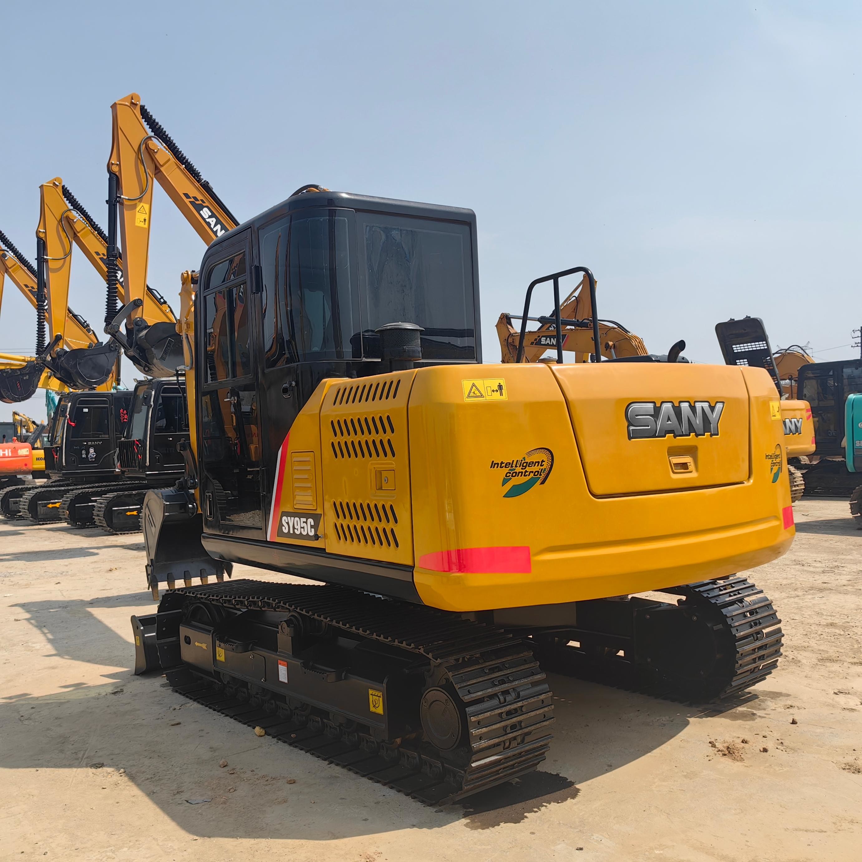 Original Brand Sany 95c High Quality Used Excavators 9 Ton Mini Crawler Digger for Construction