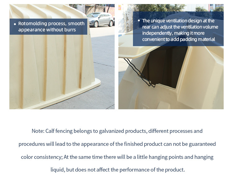 UV Resistant Galvanized Calf Shelter For Superior Protection 2200*1500*1550mm