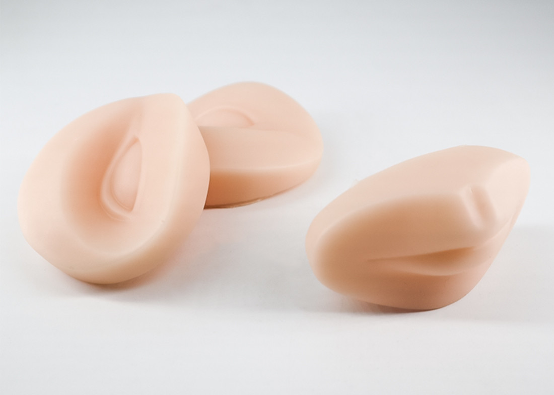 Silicone Removable Permanent Makeup Practice Skin For Mannequin Head