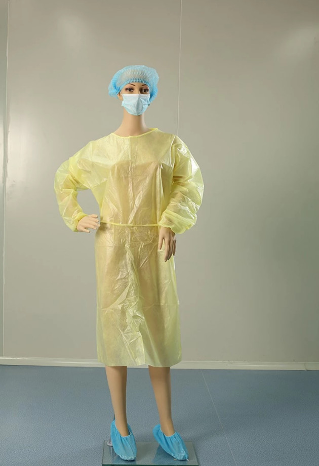 Waterproof Disposable Isolation Gown For Medical Workers