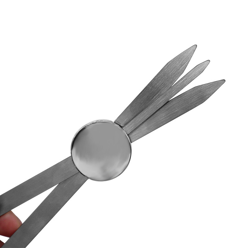 Aluminum Alloy Compass Eyebrow Ruler Adjustable Accurate Positioning Brow Measuring Tool