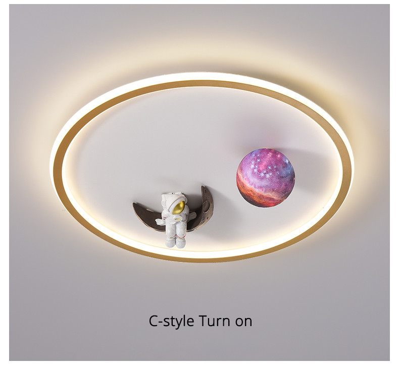 Nordic Children's Minimalist Ceiling Lamp Rectangle Girl Boy Planet Ceiling Lights(WH-MA-270)