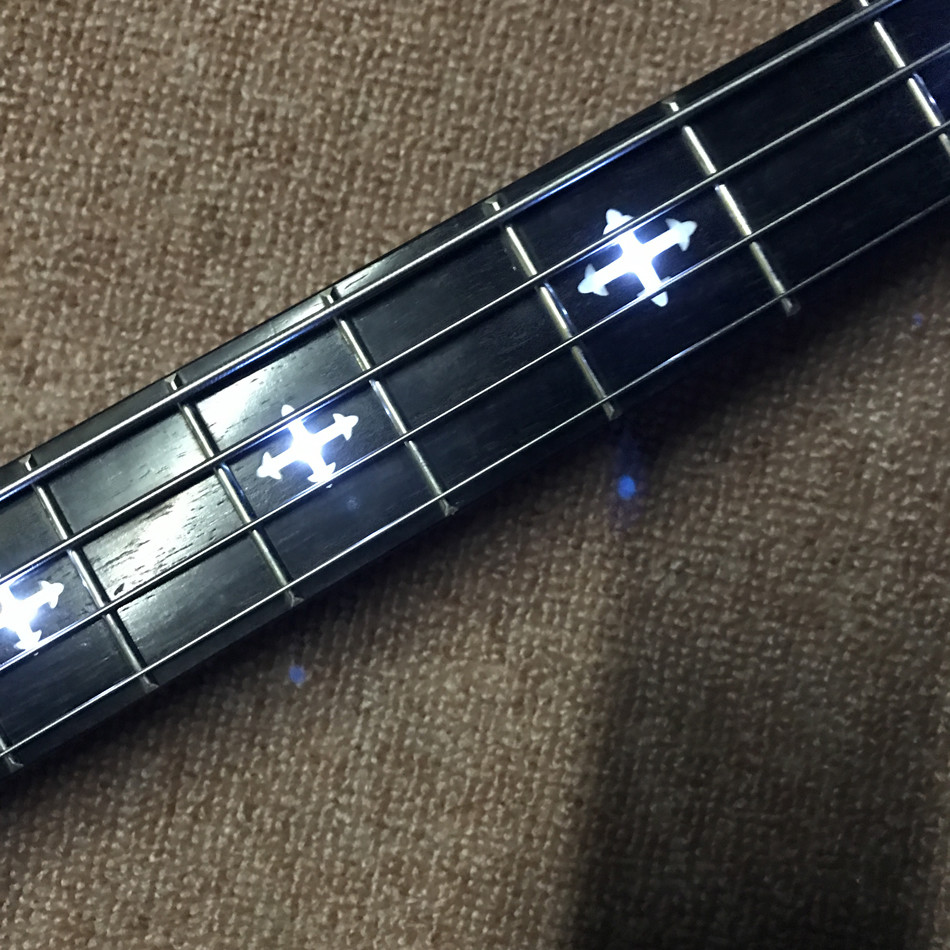 High quality LED light acrylic electric guitar rosewood fingerboard, free shipping