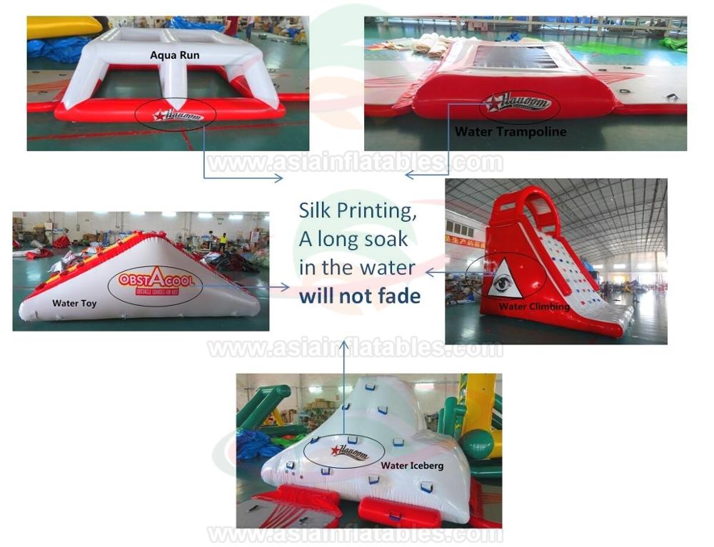 Commercial Grade Inflatable Water Park CablePark Sport Equipment with Slide Game