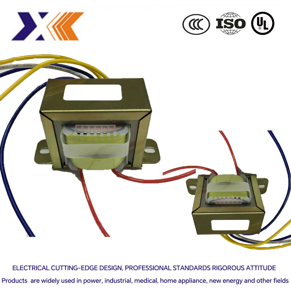 6va 6w Power Distribution Transformer Ei Transformer with Dip Varnish Cooling Method