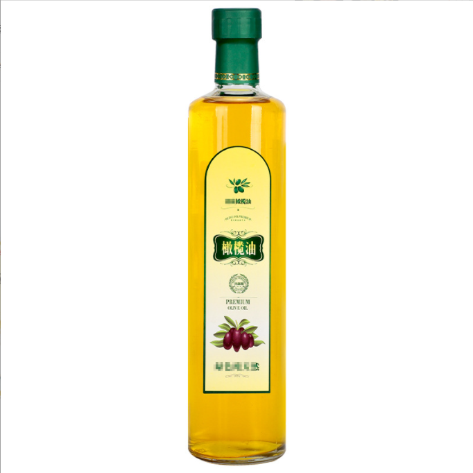 Square Dark Green Olive Oil Glass Bottles 250ml 500ml 700ml OEM ODM
