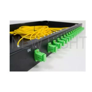 LC SC FC ST E2000 Optical Input Splitter , Rack Mounted Type 1x32 Optical