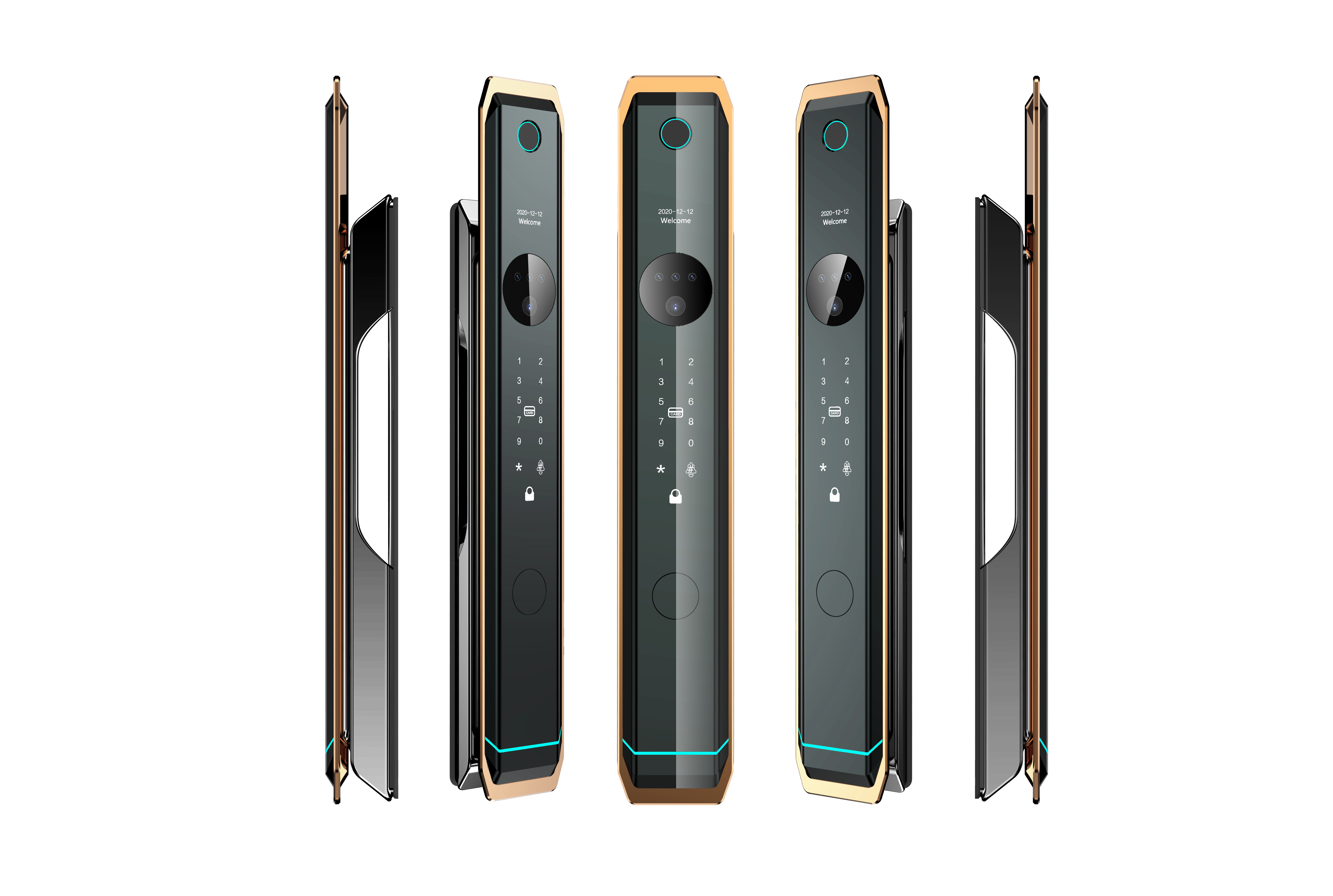 Multifunctional Tuya APP Smart Lock / 3D Face Recognition Door Lock