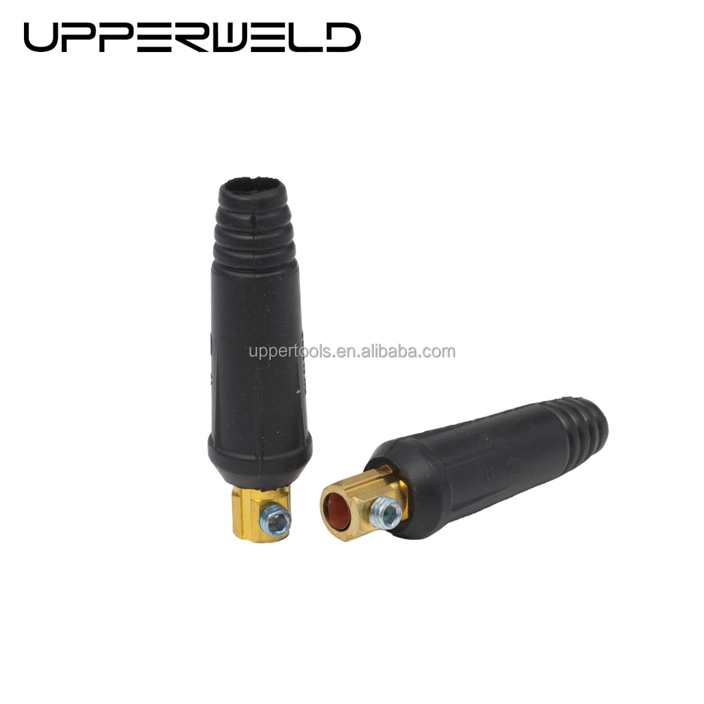 10-25 Male 100A-200A European Type Copper Welding Cable Connector for Welding Machine