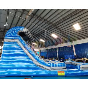 Adult Kids Playground Bouncer Inflatable Water Slide With Pool
