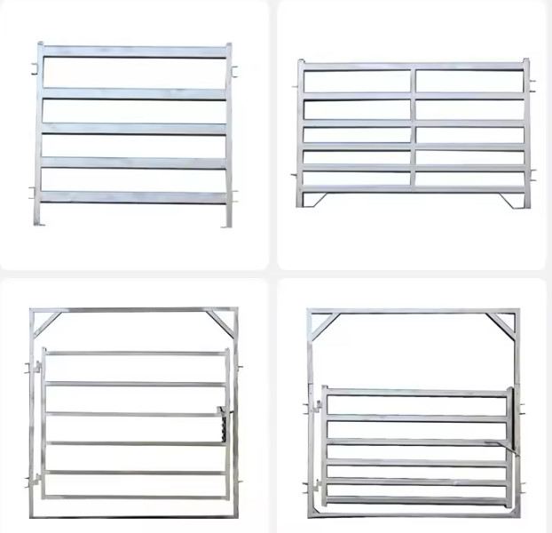 6 Foot Farm Cattle Crush Fence Cattle Handling Metal Animal Livestock Fence Panels