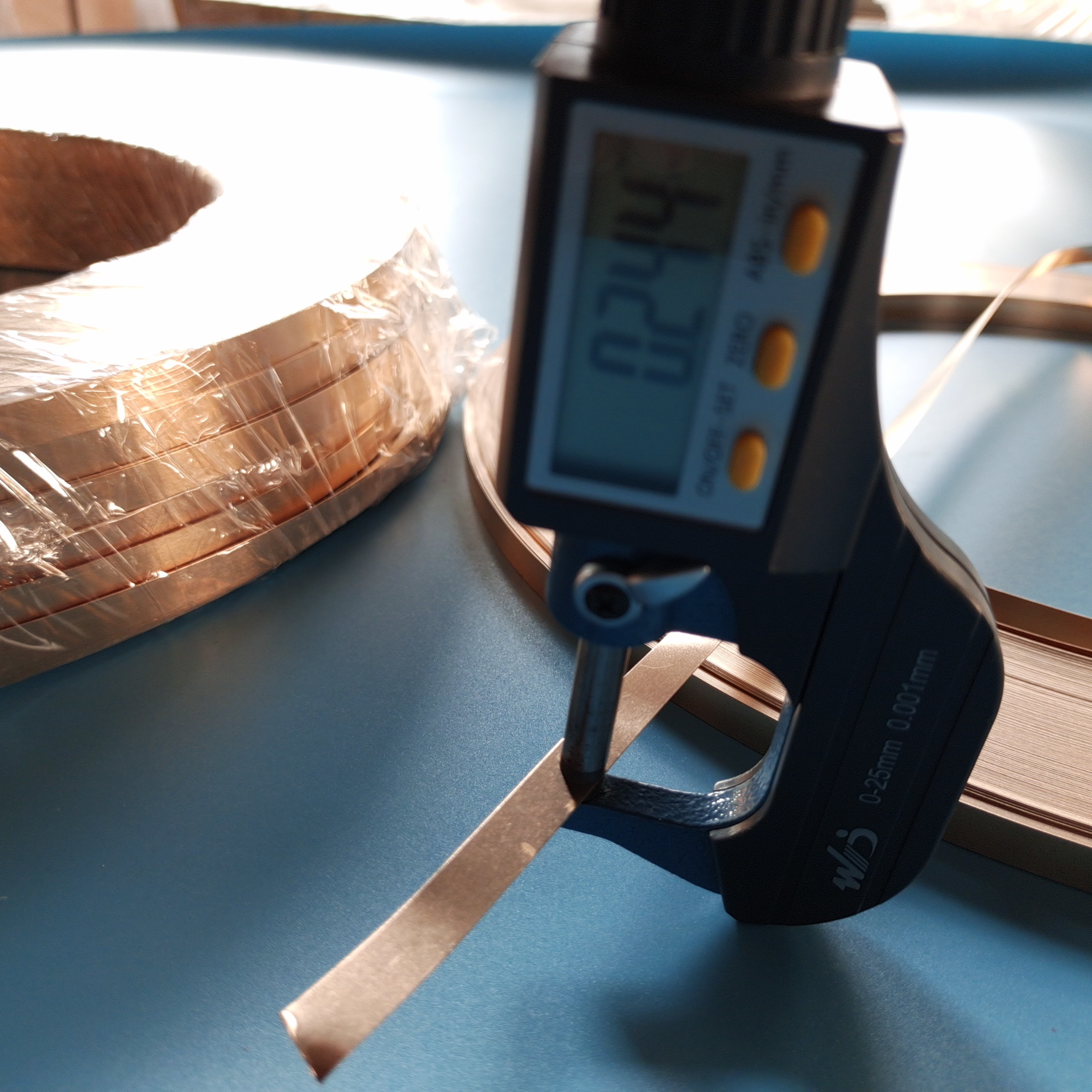 Width 5mm BeCu C17200 Beryllium Copper Strip Cold Resistance
