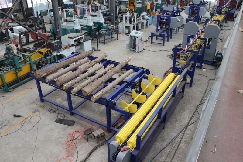 Double Heads Vertical Bandsaw Sawmill Wood Band Saw Slabber Mill Machine