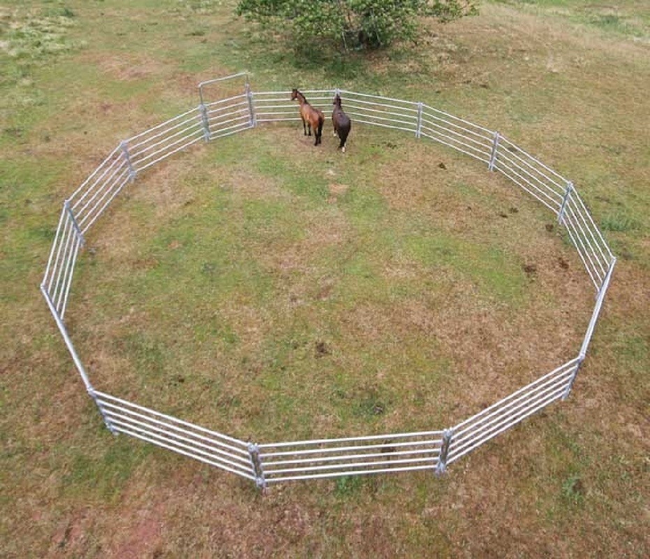 Horse round Yard Panels 6 Oval Rails. Locking Pins. Melbourne Cattle