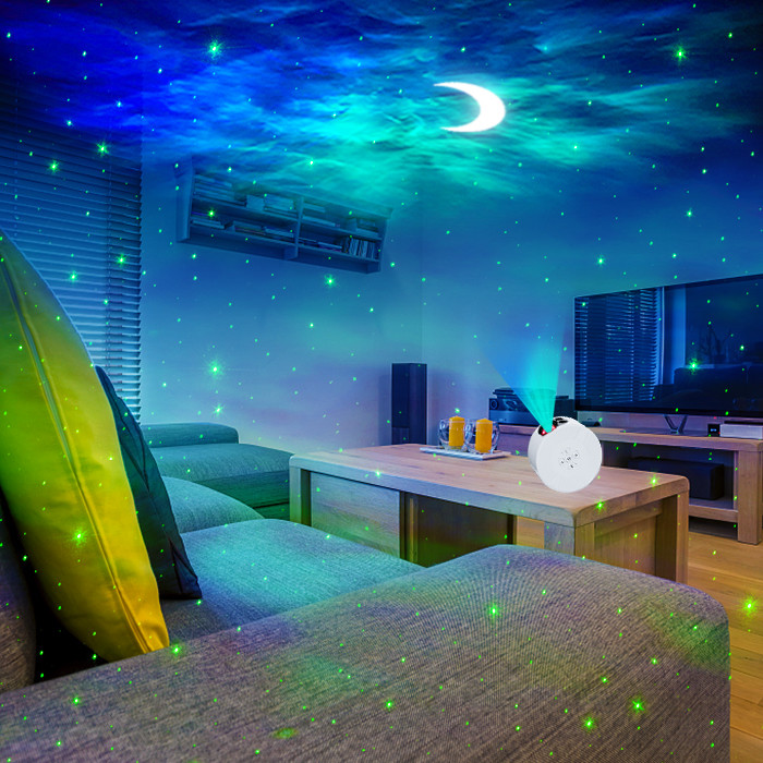 Rotatable Durable Moon Star Projector Light RGB LED For Bedroom