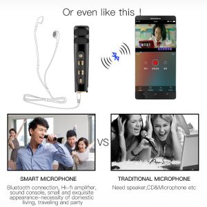 2017 new technology magic karaoke Micgeek M6 custom wireless microphone pk