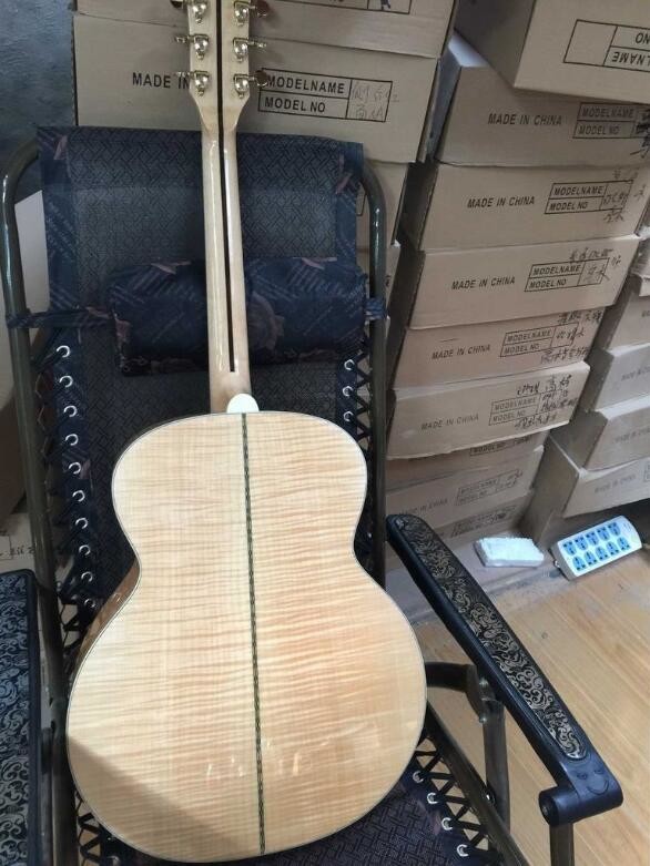 2018 Chibson G200 acoustic guitar flame maple GB G200 deluxe electric acoustic guitar G200 acoustic guitar