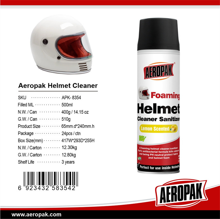 Aeropak Foaming Helmet Cleaner 500ml Automotive Cleaning Products