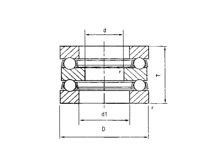 Chrome Steel BALL Thrust Bearing 52208 for High Precision Manufacturing Solutions