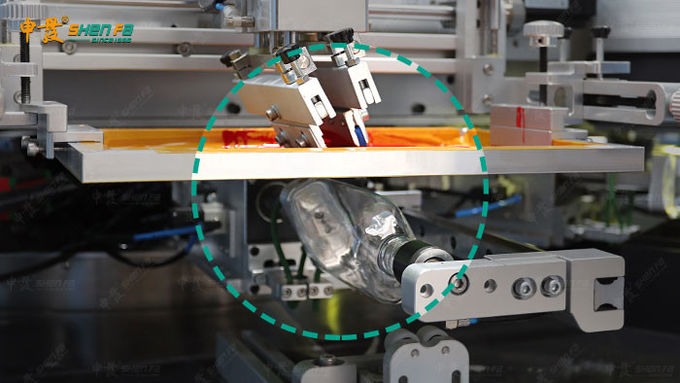 Full Servo 3-color Silk Screen Printing Machine With For Square Bottle SF-MP310