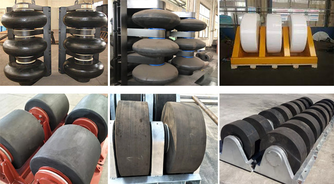 Heavy Duty Roller Dock Bumpers For Boats Nitrile Rubber Material