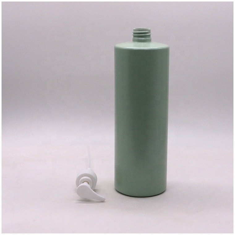 Screen Printing 1000mL HDPE Custom Color Lotion Bottle for Pump/Sprayer Shower Gel