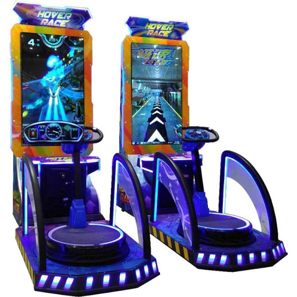 Coin Pusher Type Arcade Hover Race Simulator Kids Coin Operated Video Game