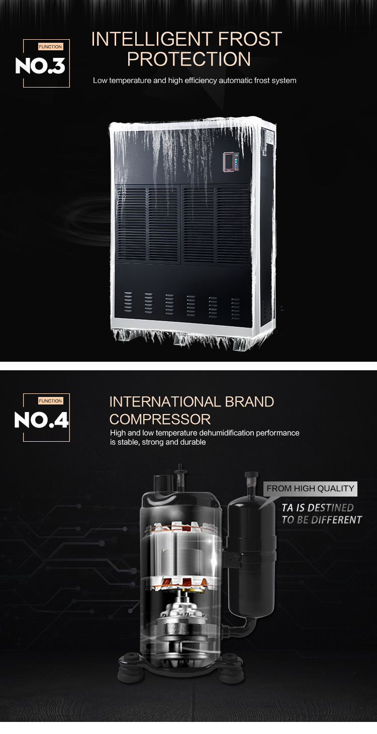 Big Capacity 50L/H 380V 50HZ Industrial Air Dehumidifier