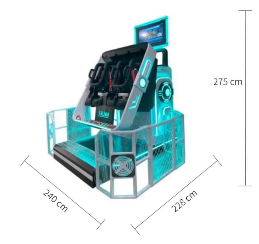 Customize 9D VR Roller Coaster Simulator VR 360 Game Machine With VR Movement Platform GTX1050Ti 4GB Ram Customizable Plug Type