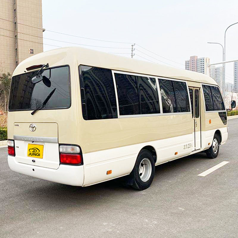 Mechanical Braking System Used Petrol Car 19 20 Seats Toyota Coaster Bus