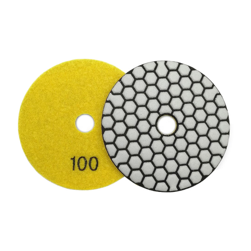 7 Step Dry Diamond Polishing Pads 4" 800 Grit For Stone Sanding Polishing