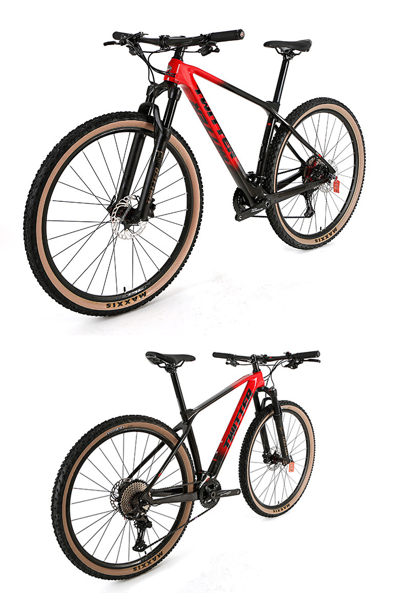 SRAM GX 12Speed Groupset Carbon Fiber Mountain Bike , 27.5 Mountain Bike For Adult