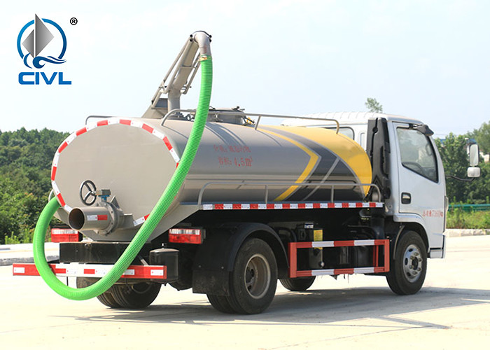 5000L Manure Suction Truck / Fecel Suction Truck / Dongfeng Truck Chassis Engine 110hp/135hp